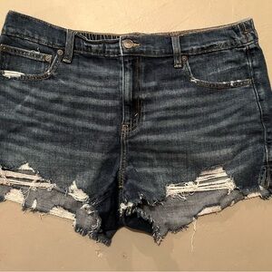 Aerie Daydream Distressed Jean Shorts